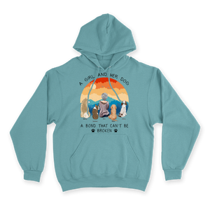 A Girl and Her Dog - Custom Hoodie