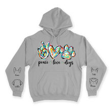 Load image into Gallery viewer, Peace, Love &amp; Dogs - Custom Hoodie