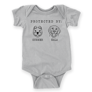 Custom Dog Baby Onesie