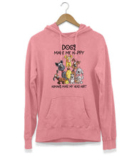 Load image into Gallery viewer, Dogs Make Me Happy Hoodie (Unisex)